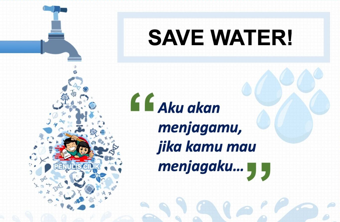 Poster Hemat Air - Save Water